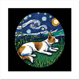 Van Gogh - Starry Night Dog - Dog Lover Posters and Art